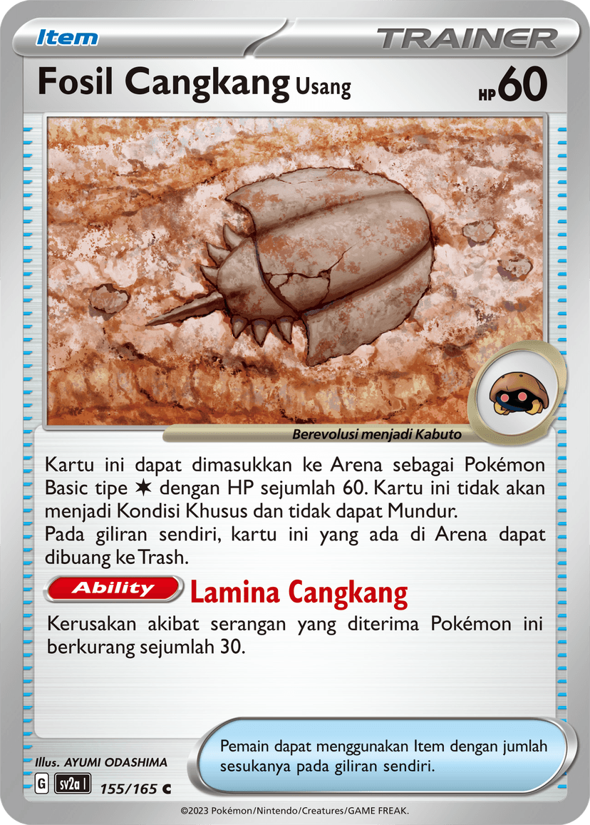 Fosil Cangkang Usang