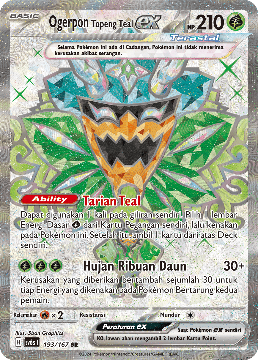 Ogerpon Topeng Teal ex