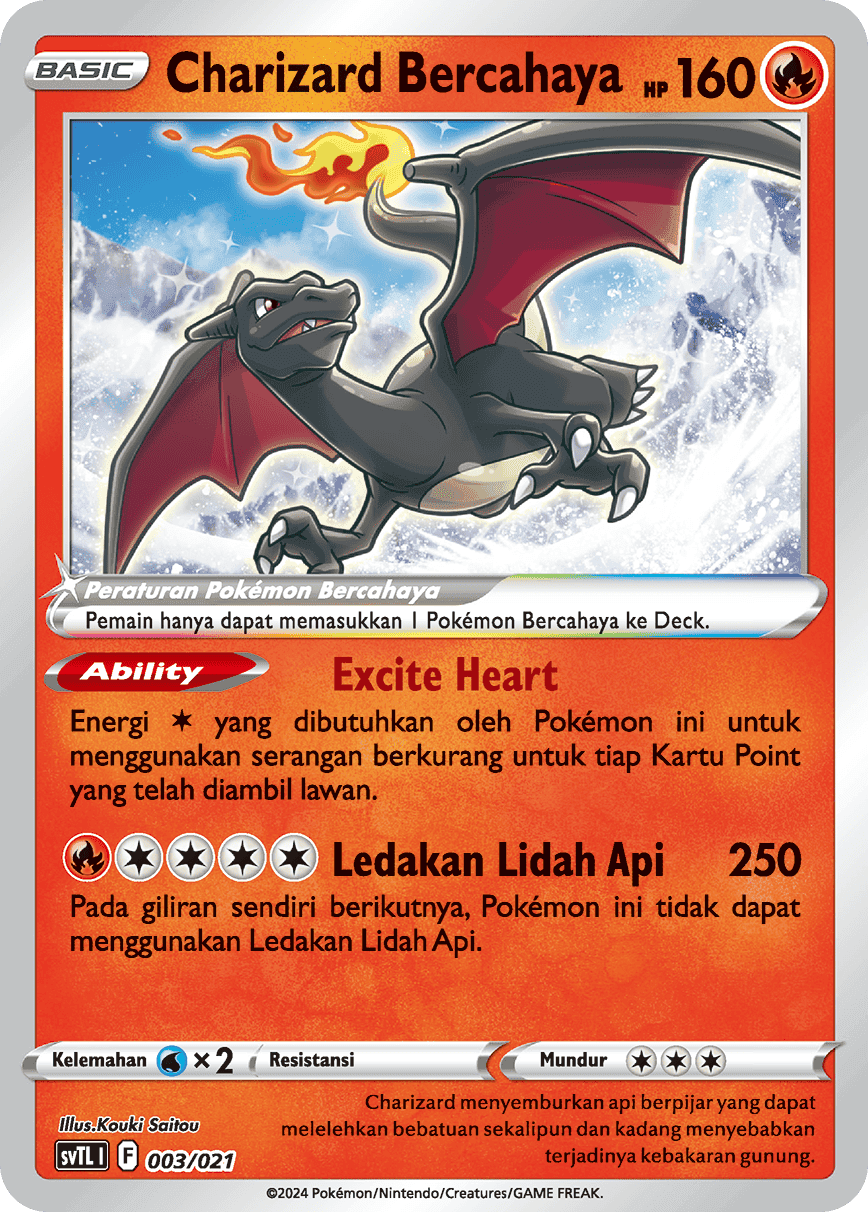 Charizard Bercahaya