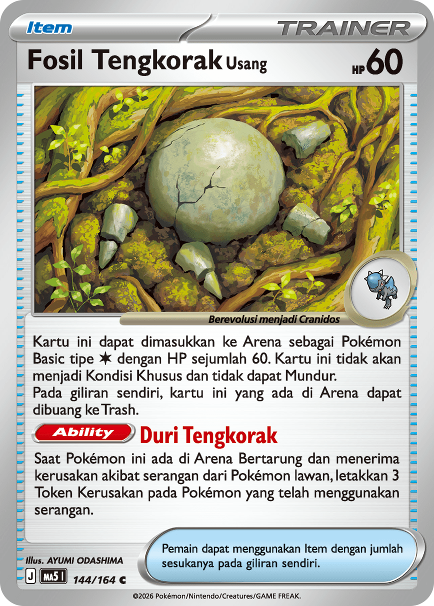 Fosil Tengkorak Usang