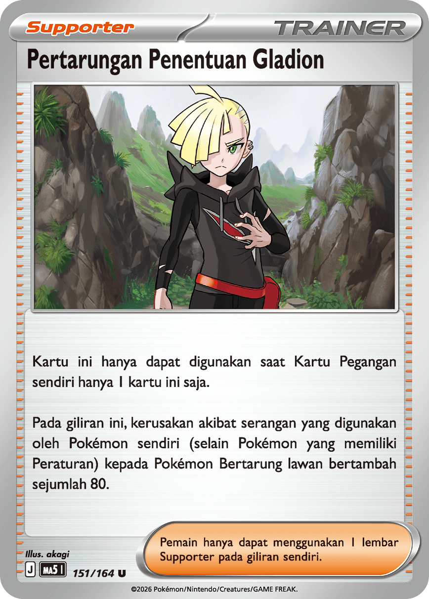 Pertarungan Penentuan Gladion