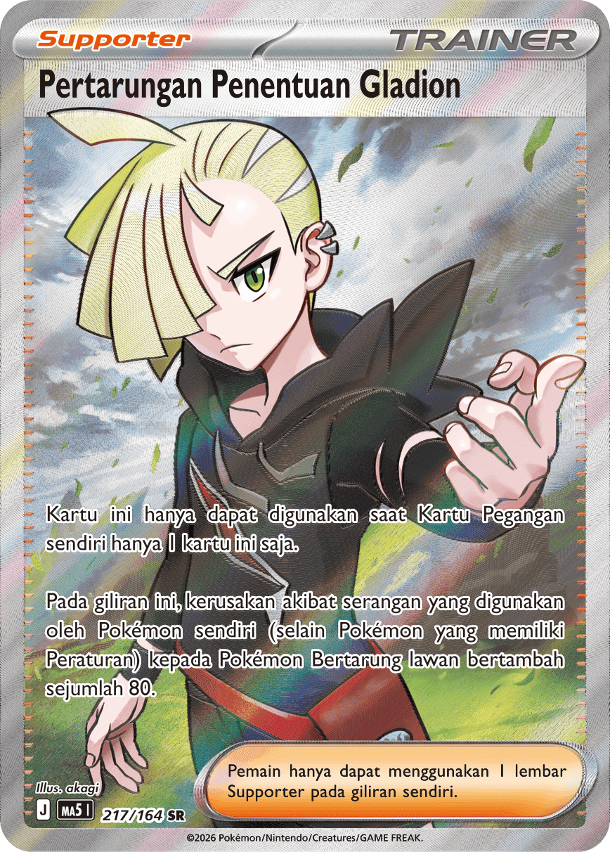 Pertarungan Penentuan Gladion