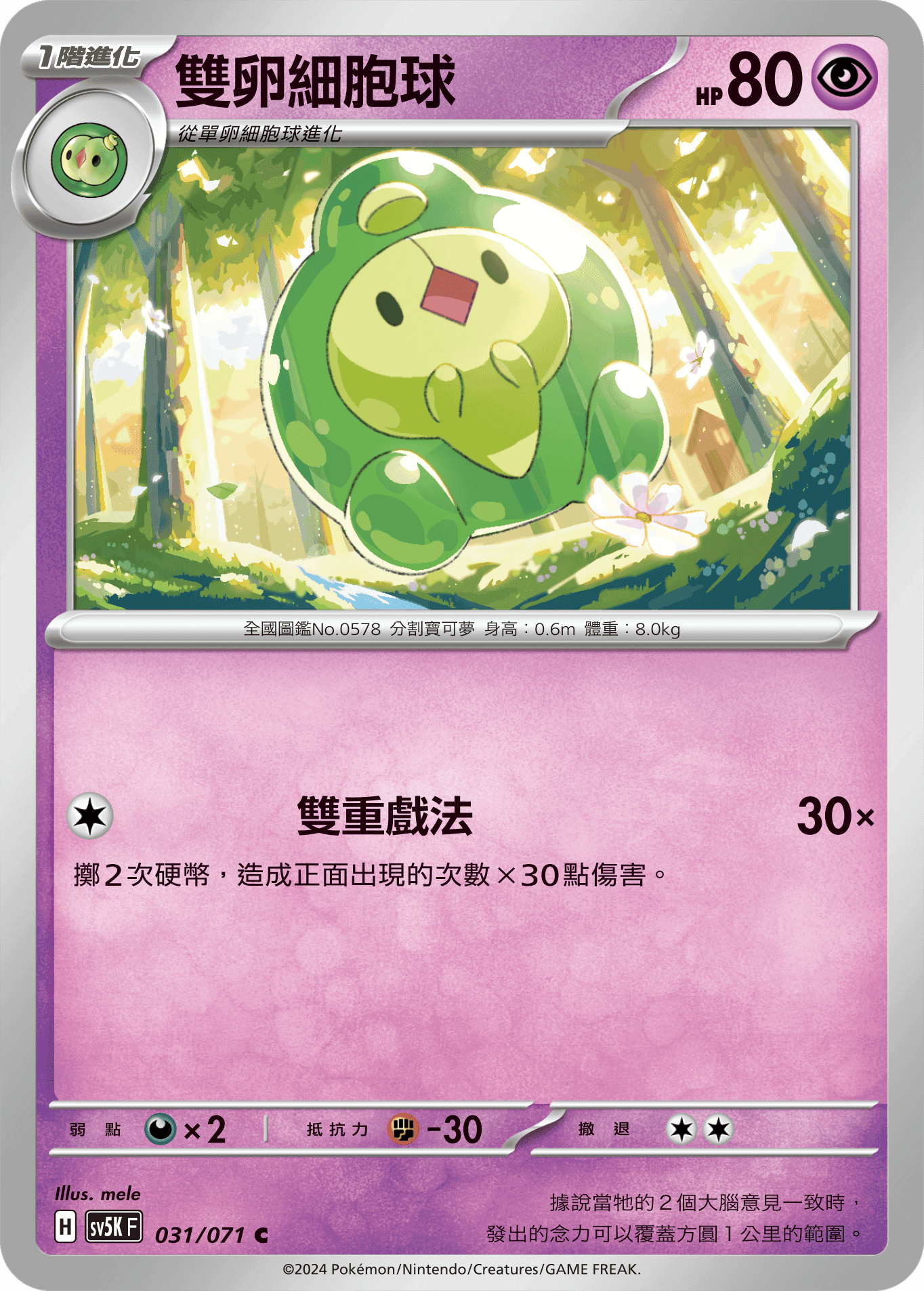 雙卵細胞球