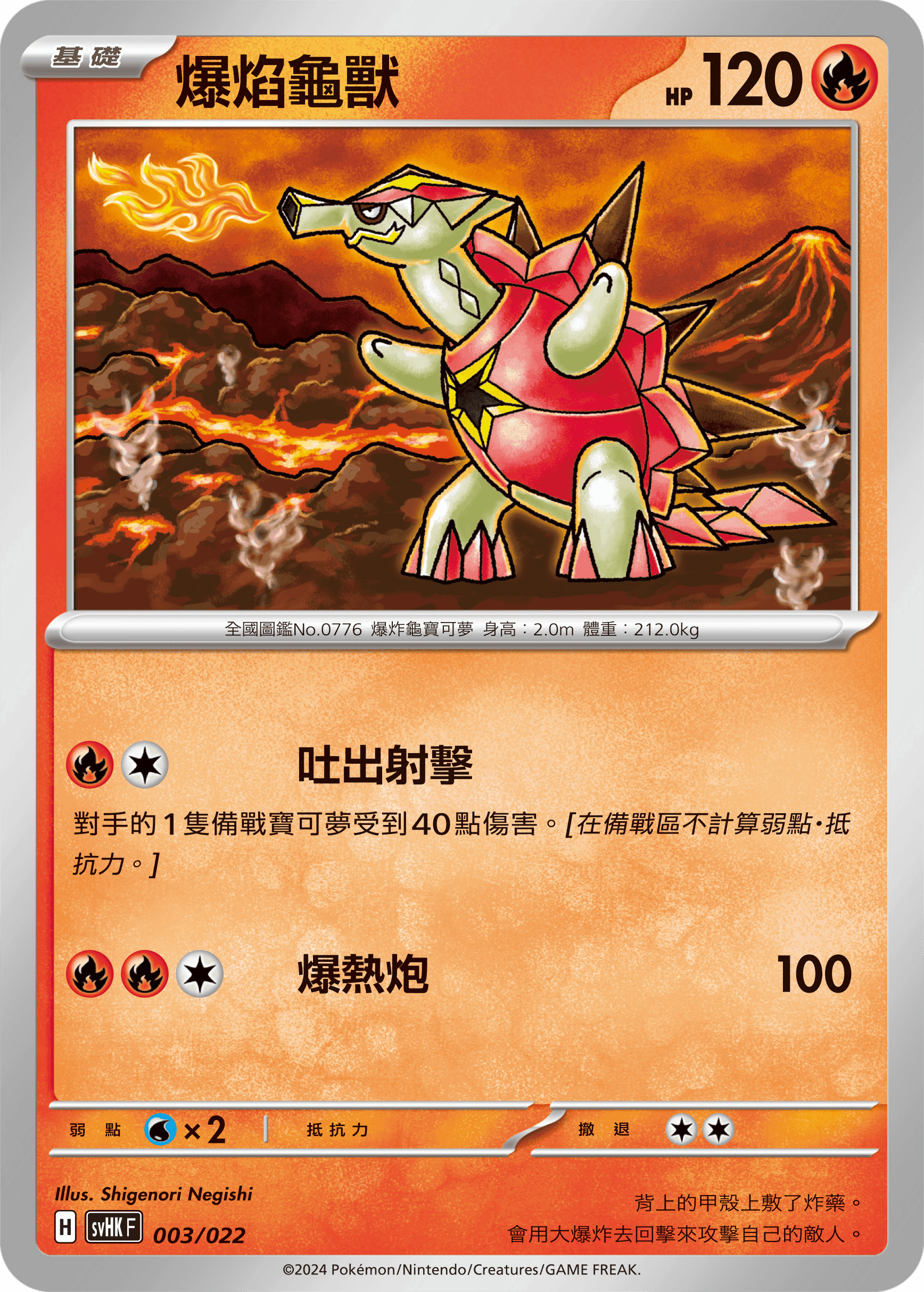 爆焰龜獸
