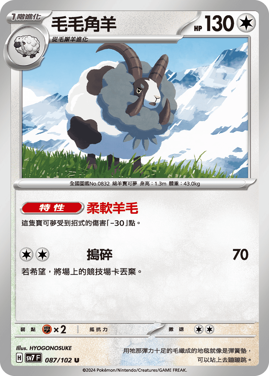 毛毛角羊