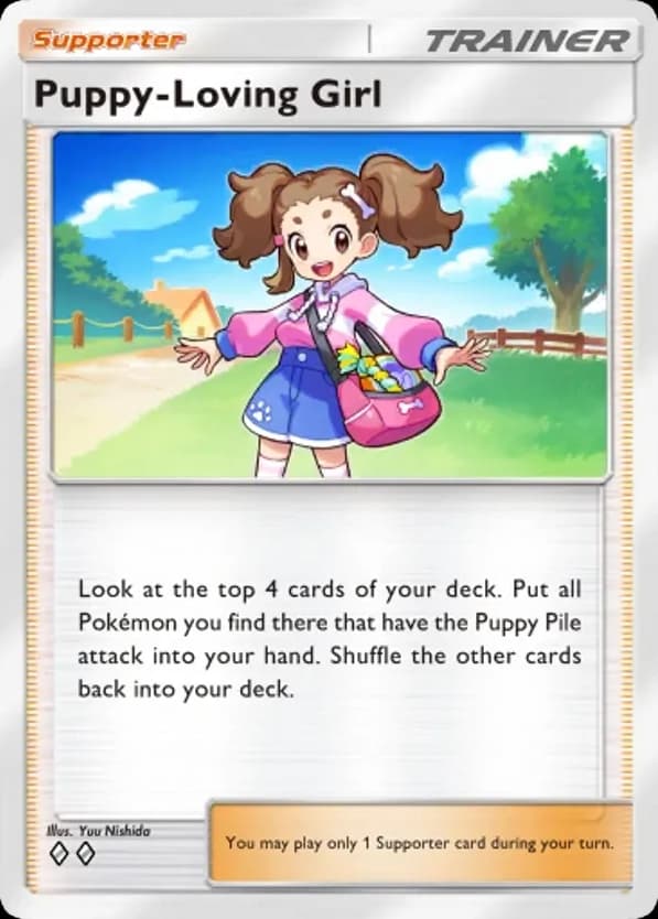 Puppy-Loving Girl