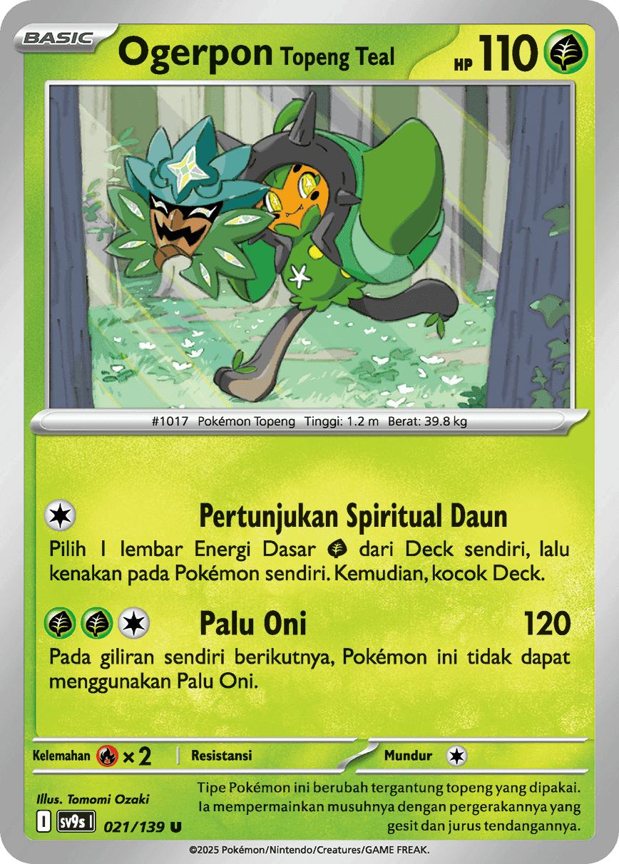 Ogerpon Topeng Teal